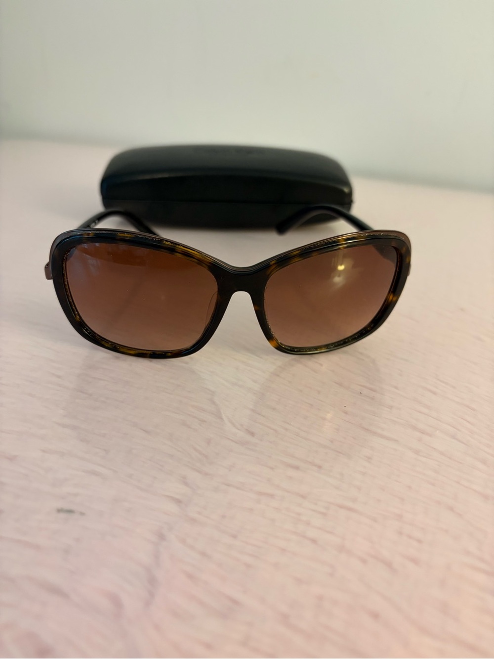 Calvin Klein Tortoiseshell Frame with Brown Gradient Lenses Sunglasses